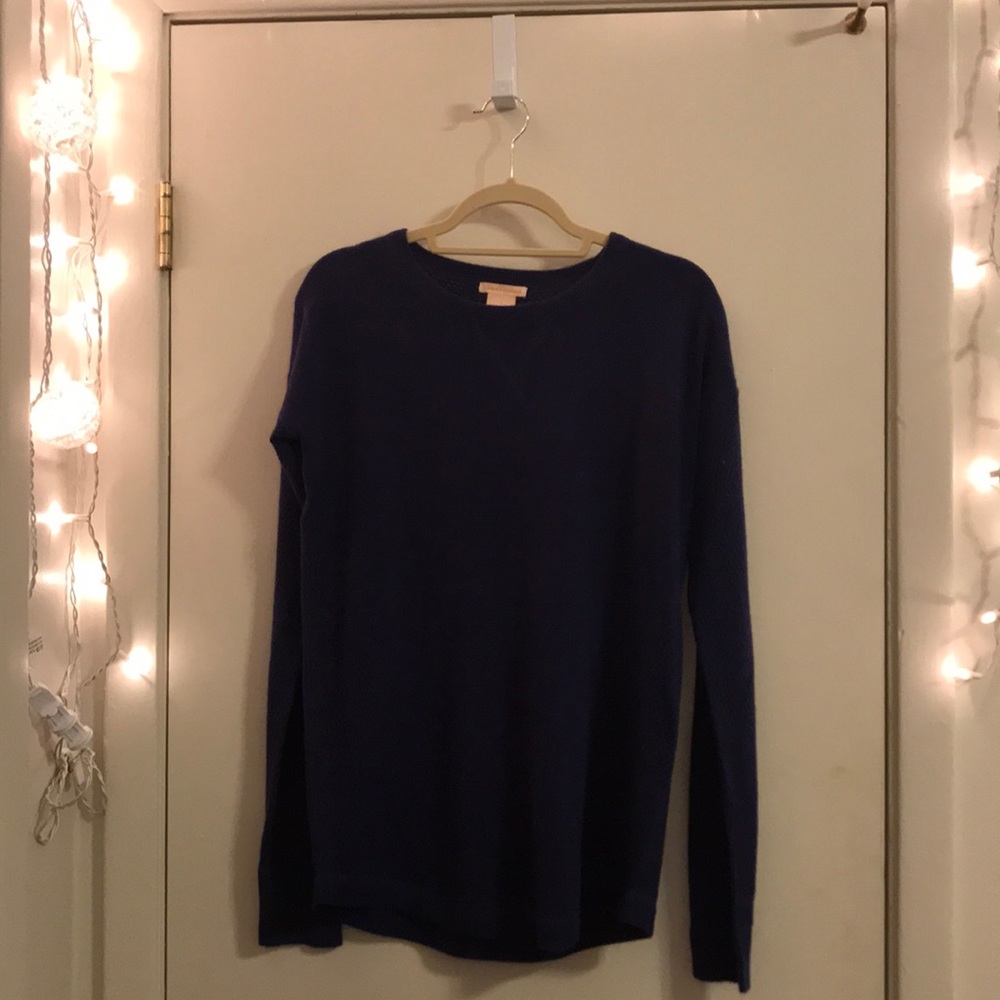Dark Blue Long-Sleeve Sweater